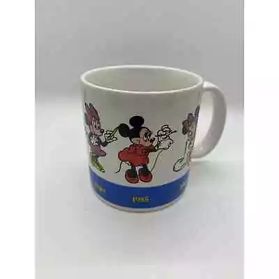 Vintage Mickey & Minnie Mouse Walt Disney Coffee Tea Mug Cup Glass • $20