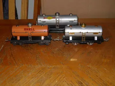 Lot Of 3 Lionel Tank Cars 654 Shell 804 & 815 Sunoco Good Group Take A Look • $0.99