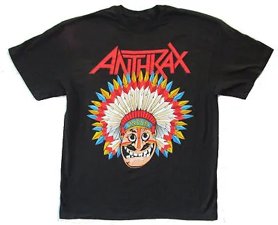Rare Anthrax Shirt Indians Licensed Tee Shirt Size S-4XL Gifts Tee TN293 • $7.79