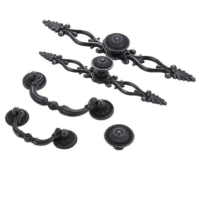$3.76 • Buy Vintage Cabinet Knob Handle Kitchen Furniture Drawer Door Wardrobe Pull  Black