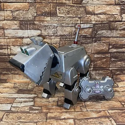 WowWee Mega-Byte Pet Hound Droid RC IR Remote Control Robot Dog  1999 For PARTS • $23