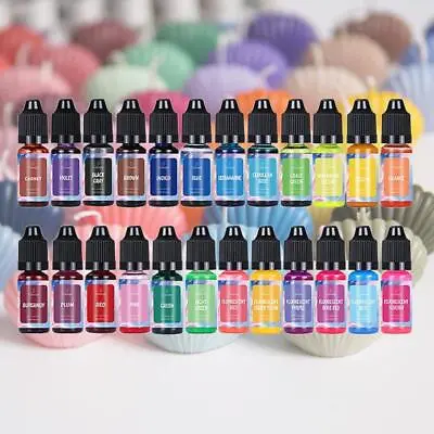 24 Pieces Candle Color Dye Candles Pigment Dye Colors 10ml For Painting • £15.79