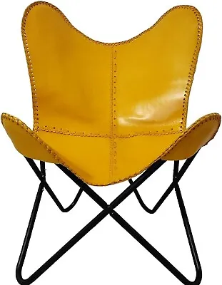 Leather Butterfly Chair Vintage ChairAccent ChairArm Chair(onlycover) • $66.50