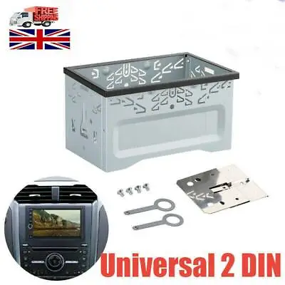 Car Radio Panel Mounting Cage Frame 2Din For DVD Player Stereo Mounting Frame • £8.69