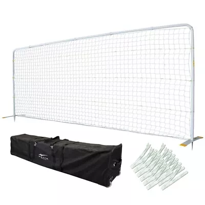 Flat Soccer Practice Goal 8' X 24' Includes Net Net Ties & Bag - Free Shipping • $390.95