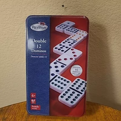 Toys R Us Pavilion Double 12 Dominos Mexican Train Game In Tin Case • $8.99