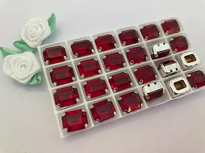 £5.95 • Buy Swarovski #4600 Vintage Sew On 10x8mm Octagon Colour Option CRAFT Pack Of 6 
