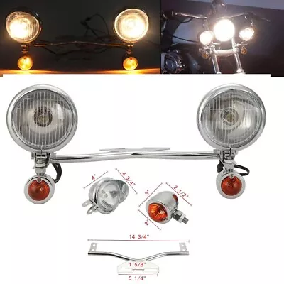 $69.99 • Buy Passing Turn Signals Light Bar For Yamaha V-Star XVS 650 1100 Classic Silverado