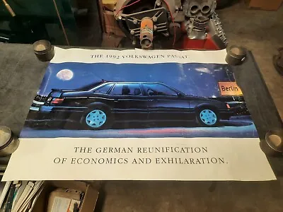 Volkswagen 1992 Passat “German Reunification” Dealership Salesman  Poster  • $24