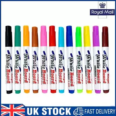 Magical Water Painting Pen Erasable Drawing Whiteboard Floating Pen (12pcs) • £7.19