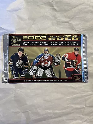 2002 PACIFIC McDONALDS PRISM GOLD NHL Hockey Card New Unopened Pack - 3 Cards • $4.33