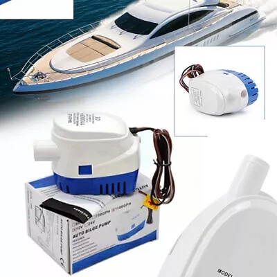 750GPH 24V Auto Submersible Water Pump Marine Boat Automatic Bilge Pump RV Mu • $34.15