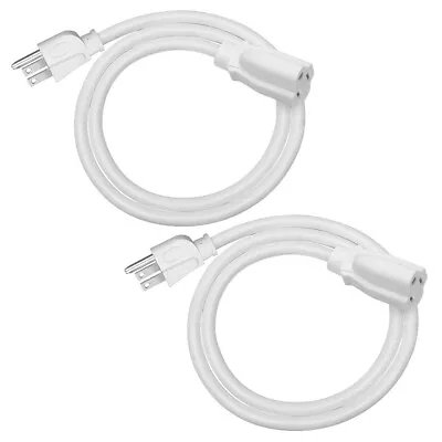 DEWENWILS 2 Pack 3 Ft Extension Cord Power Cable 16 AWG SJTW Weatherproof • $11.89