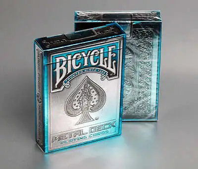 Bicycle Metal Rider Back (Blue) Playing Cards • $49.95