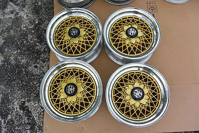 JDM 14  Japan Made EMBLEM MESH Wheels For Ae86 Ta22 Datsun Ke70 Ra28 Ra25 Datsun • $1520.88