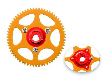 Microheli Molded Main Gear W/ Hub Set (RED) - BLADE MCPX BL2 • $16.99