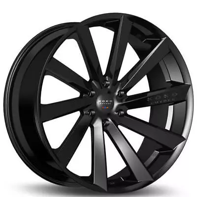 (4) 20  Staggered Koko Kuture Wheels Kapan Gloss Black Rims 4PCS/SET (B5) • $1499