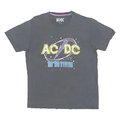 AC/DC 1978 Tour Mens Band T-Shirt Grey S • £7.99