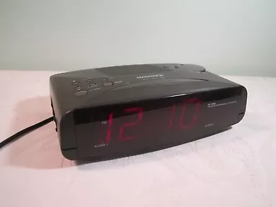 Magnavox Red LED Digital Alarm Clock With AM/FM Radio - Model AJ3440 • $13.99