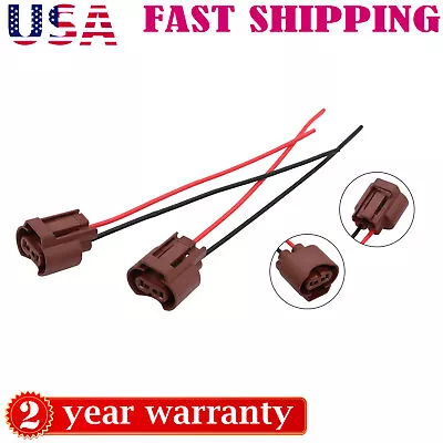 2* Wire Pigtail Female U 9006 HB4 Harness Fog Light Socket Connector Lamp Bulb • $11.39