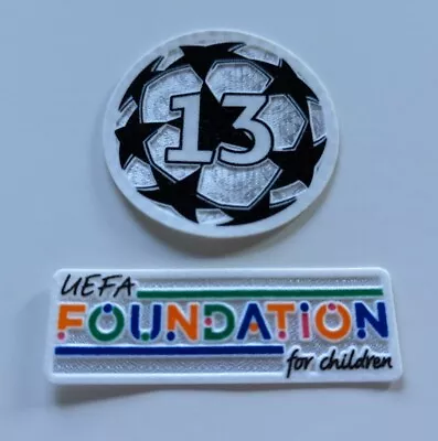 2021/22 UEFA Champions League Patch Set Real Madrid UEFA Foundation For Children • $12.99