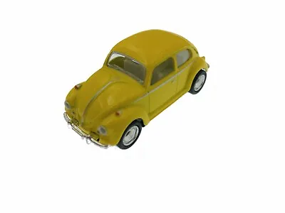 2.5  Kinsmart VW 1967 Volkswagen Beetle Diecast Model Toy Car 1:64 Yellow • $5.98