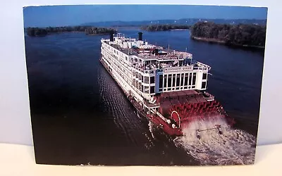 Postcard  Mississippi Queen Sailing Up The Mississippi River  B 7 • $4.79