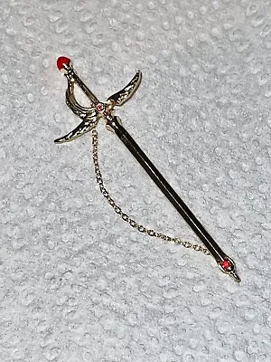 The Sword Clow Cards Bronze Gold Pin Vintage Brooch Cardcaptor Sakura CCS • $4.22