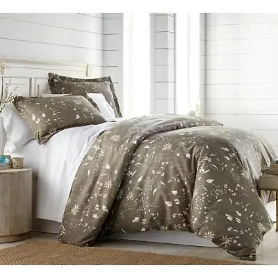 Southshore Fine Linens Comforter Set Microfiber California King 3-Piece Brown • $60.01