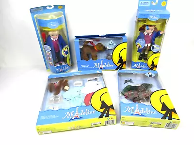 NIB Vintage Madeline & Nona 8  Poseable Dolls W/ Accessories - Learning Curve • $124.99