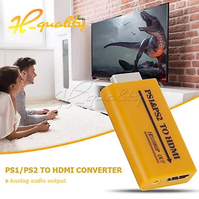 £8.63 • Buy PS1/PS2 USB To HDMI Converter Projector HD 1080P Audio Video Output Adapter