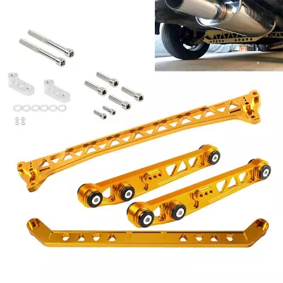  Rear Lower Control Arm Subframe Brace Tie Bar Kit For Honda Civic EG 92-95 Gold • $105.99