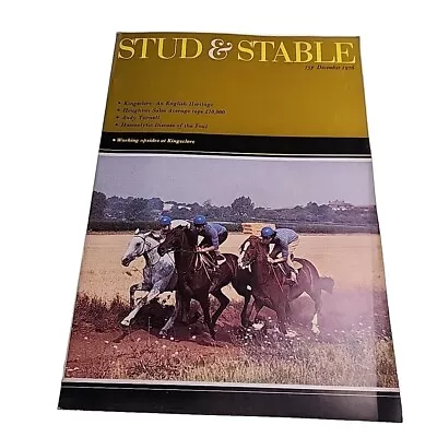 Stud & Stable Magazine V15 N12 December 1976 Horse Horseracing Mag Book • £15