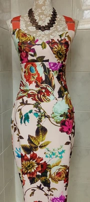 £39.99 • Buy Ted Baker Halter Neck Body Cone Stripe Dress Size 12