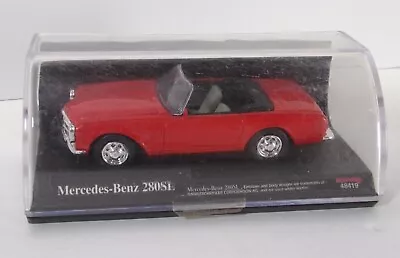 New Ray 1968 Mercedes Benz 280SL Red Roadster #48419 W/ Case 080922WT5 • $19.47