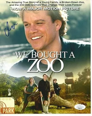 Matt Damon Autographed 8x10 Photo We Bought A Zoo JSA Free Shipping C950 • $124.99