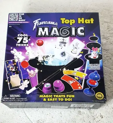 Childrens Magic Set Box Of Magic Fantasma Top Hat Magic 75 Tricks NEW In Box • £15