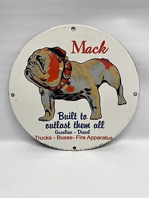 Mack Trucks Bulldog Vintage Style Porcelain Sign Gasolineservice Station • $98.99