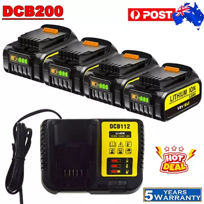 NEW For DEWALT 18V BATTERY 6.0Ah XR DCB184 DCB184-XE LI-Ion Slide DCB182 DCB200 • $31.49