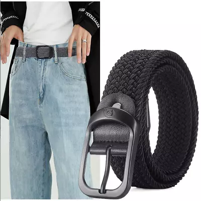 Elastic Fabric Braided BeltEnduring Stretch Woven Belt For Unisex Men/Women/Jun • $8.80