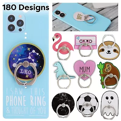 £3.79 • Buy Phone Ring Holder Finger 360 Mount Stand Grip Case Kids Mobile Initial Star Sign