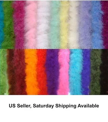 75g 10 Yards Long Marabou Feather Boa 20+ Colors & Patterns To Pick From New! • $25.95