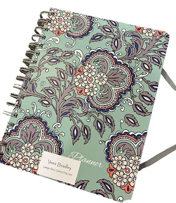 Vera Bradley Planner Non-Dated 12 Month Fan Flowers To Do List Back To School • $15.99