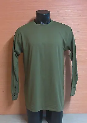 2 Pack Of US Military Issue Dri-Duke OD Green Long Sleeve Uniform T-Shirts Large • $19.99