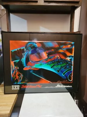 Signed By The Artist Detroit Grand Prix Event Framed Print Michael Andretti 1996 • $275