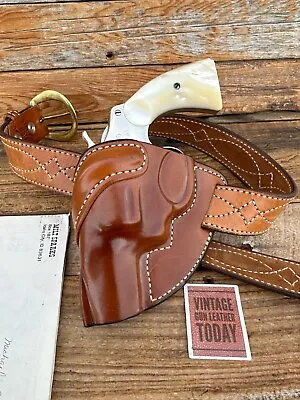 Vintage Milt Sparks ID City PMK OWB Holster Brown Leather For Colt Detective LFT • $286