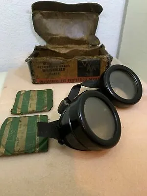 Vintage WELSHADE Brand - Safety Glasses Welding Goggles Steampunk Cosplay  • $49.95