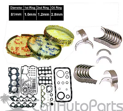 Acura Integra GSR Type-R 1.8 B18C1 B18C5 Full Set Piston Rings Main Rod Bearing • $144.95