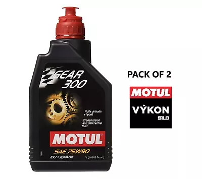 Motul® Gear 300 75w-90 * 100% Synthetic Transmission Oil 2 X 1l * 105777 • $49.78