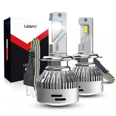 Lasfit H7 LED Headlight Low Beam Bulbs Kit 6000LM Bright 6000K White Plug&Play • $54.99